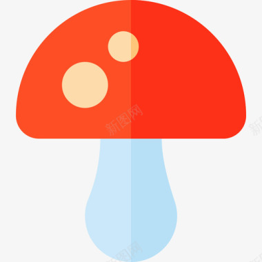 蘑菇自然35扁平图标图标