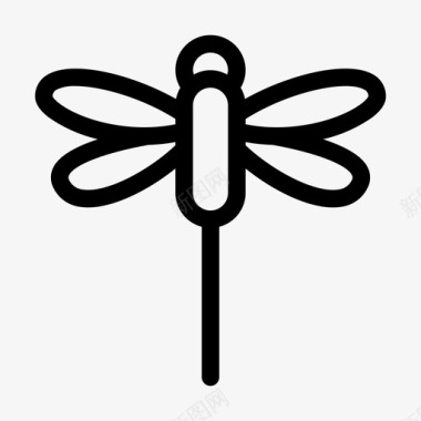 蜻蜓蝴蝶昆虫图标图标