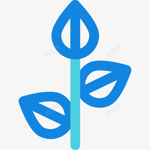 植物自然32线状蓝色图标svg_新图网 https://ixintu.com 植物 线状蓝色 自然32