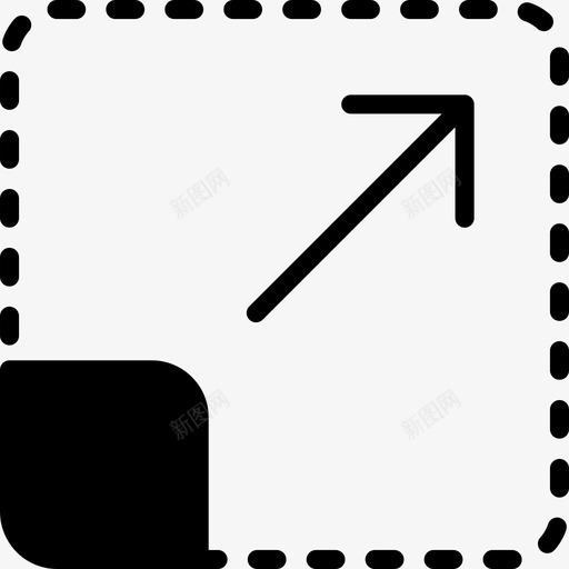 最大化方向2实心图标svg_新图网 https://ixintu.com 实心 方向2 最大化