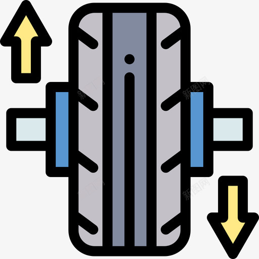 车轮车库10线性颜色图标svg_新图网 https://ixintu.com 线性颜色 车库10 车轮
