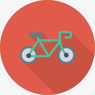 自行车交通工具30环形图标图标