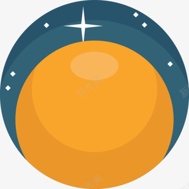 太阳太空38平的图标图标