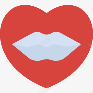 嘴唇美容和水疗3扁平图标图标