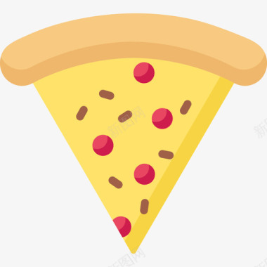 披萨49岁生日扁平图标图标