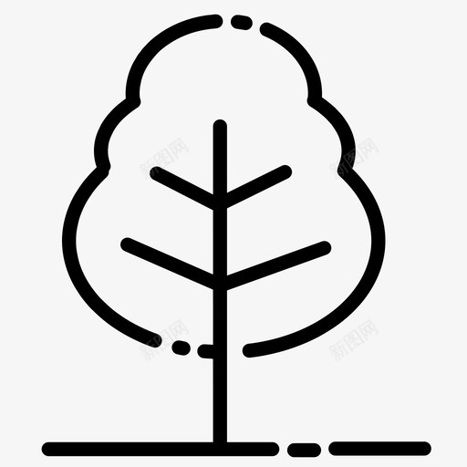 树森林自然图标svg_新图网 https://ixintu.com 一棵两棵树 树 树木 森林 植物 自然