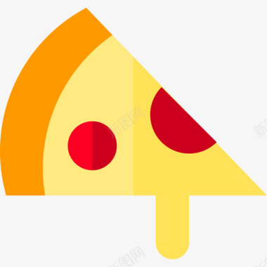 披萨食品68扁平图标图标