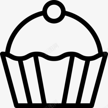 纸杯蛋糕面包房42直系图标图标