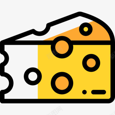 奶酪烤肉26颜色省略图标图标