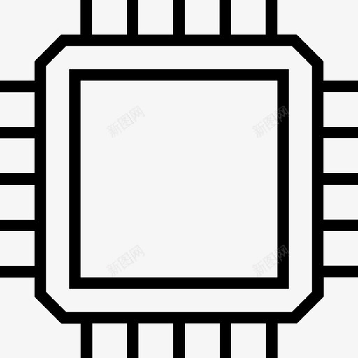 Cpu数据存储2线性图标svg_新图网 https://ixintu.com Cpu 数据存储2 线性