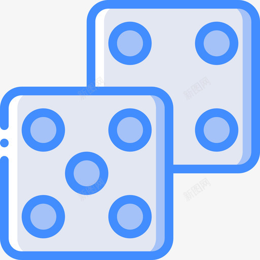 骰子游戏开发4蓝色图标svg_新图网 https://ixintu.com 游戏开发4 蓝色 骰子