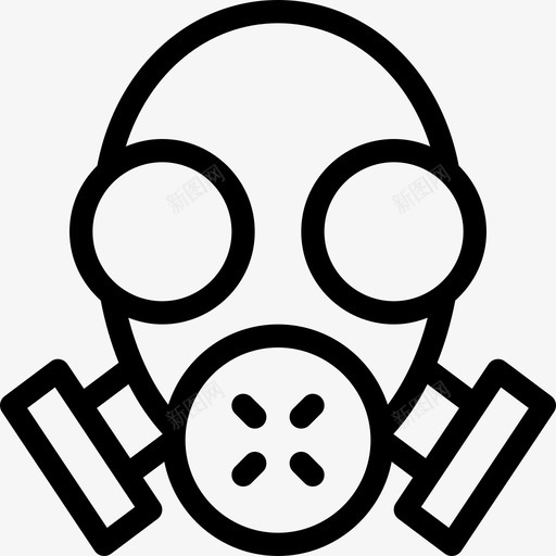 防毒面具紧急情况2线性图标svg_新图网 https://ixintu.com 紧急情况2 线性 防毒面具