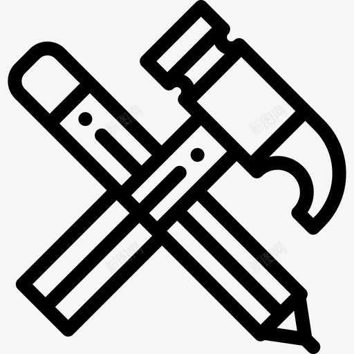工具工程7线性图标svg_新图网 https://ixintu.com 工具 工程7 线性