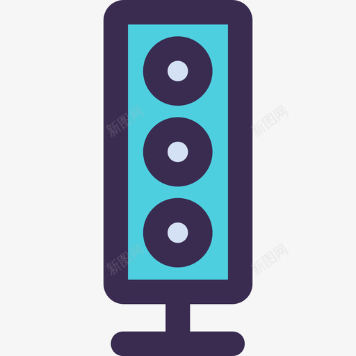 交通信号灯运输55线颜色蓝色图标svg_新图网 https://ixintu.com 交通信号灯 线颜色蓝色 运输55