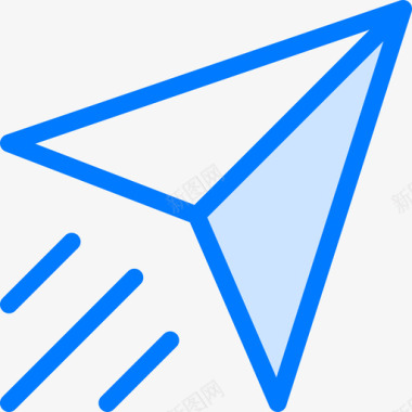 发送信息和电子邮件2蓝色图标图标