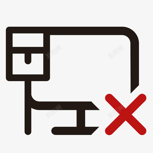 联网状态-断开svg_新图网 https://ixintu.com 联网状态-断开