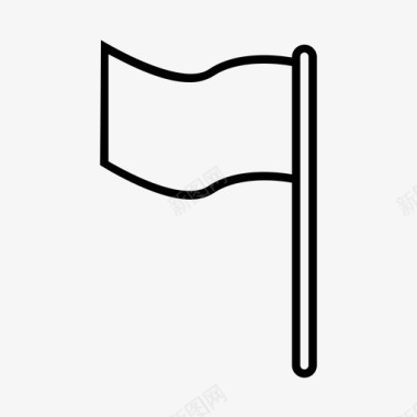旗帜标记矩形图标图标