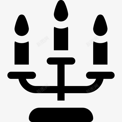 蜡烛家居装饰5填充图标svg_新图网 https://ixintu.com 填充 家居装饰5 蜡烛