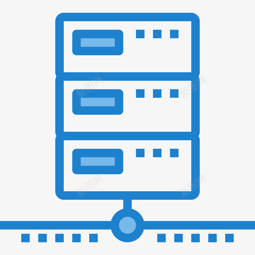 服务器网络和数据库17蓝色图标svg_新图网 https://ixintu.com 服务器 网络和数据库17 蓝色
