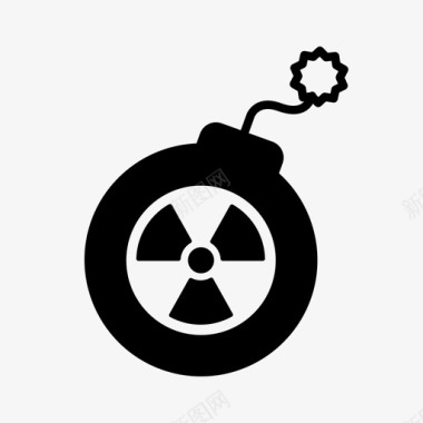 核炸弹危险图标图标