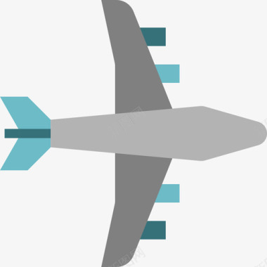 飞机运输61扁平图标图标