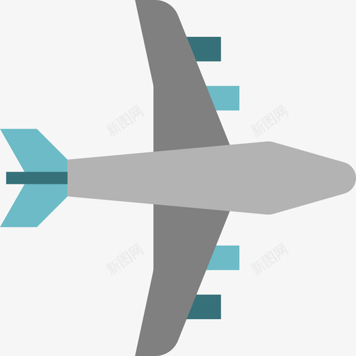 飞机运输61扁平图标svg_新图网 https://ixintu.com 扁平 运输61 飞机