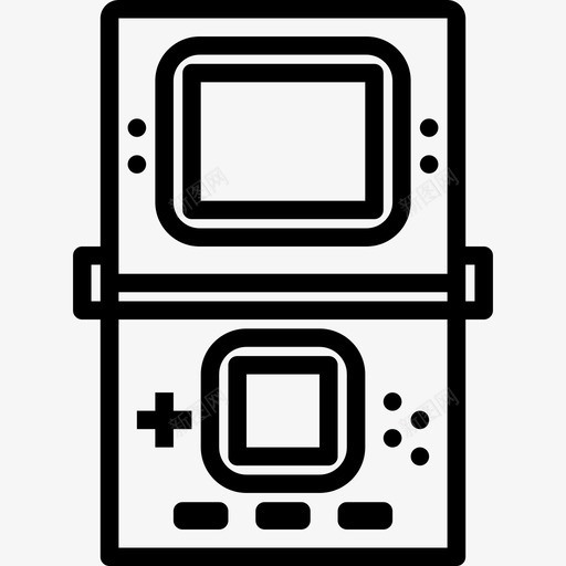 游戏机复古小工具2线性图标svg_新图网 https://ixintu.com 复古小工具2 游戏机 线性