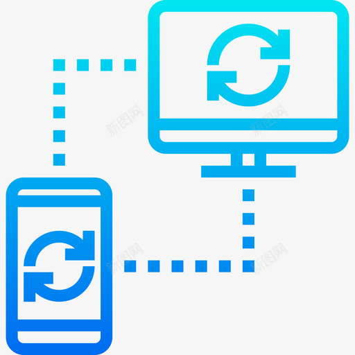 网络通信网络2梯度图标svg_新图网 https://ixintu.com 梯度 网络 通信网络2