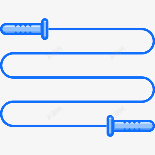 跳绳运动34蓝色图标svg_新图网 https://ixintu.com 蓝色 跳绳 运动34