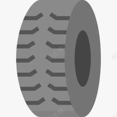 汽车轮胎瘪胎图标图标