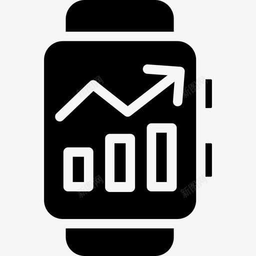 智能手表分析5固态图标svg_新图网 https://ixintu.com 分析5 固态 智能手表