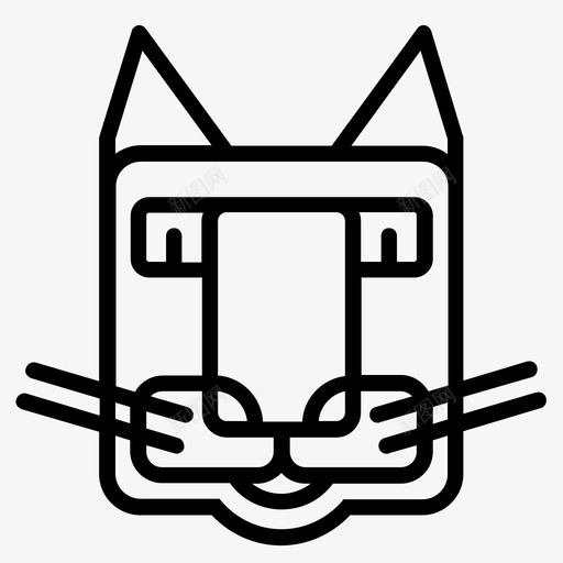 猫头小猫图标svg_新图网 https://ixintu.com 头 小猫 猫 猫猫猫喵喵咕噜咕噜 肖像