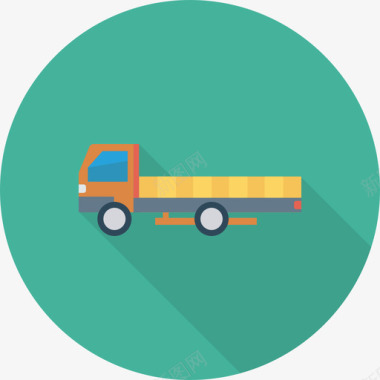 卡车运输30圆形图标图标