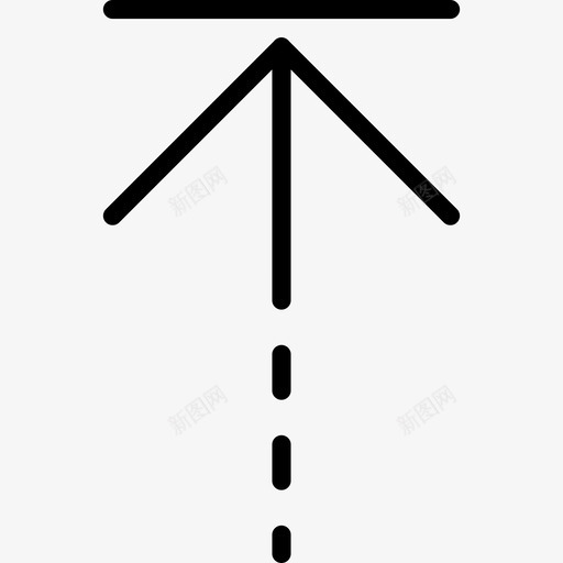 向上方向4直线图标svg_新图网 https://ixintu.com 向上 方向4 直线