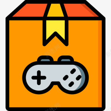 包装游戏开发5线性颜色图标图标