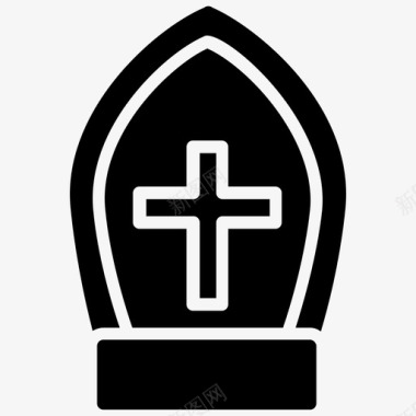 基督教符号天主教十字符号图标图标