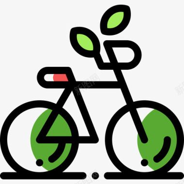 自行车生态119颜色省略图标图标