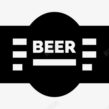 标签啤酒6灌装图标图标