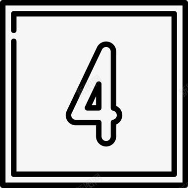 四个符号22直线图标图标