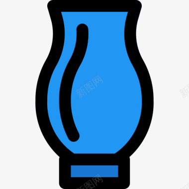 花瓶对象17线颜色图标图标