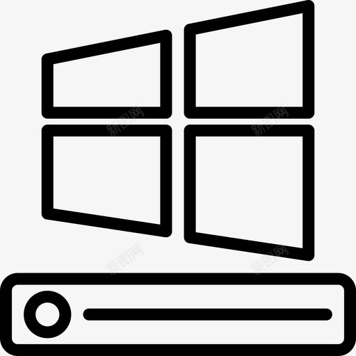 Windows操作系统计算机硬件3线性图标svg_新图网 https://ixintu.com Windows操作系统 线性 计算机硬件3
