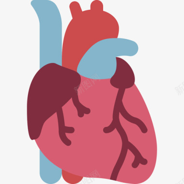 心脏内科107平坦图标图标