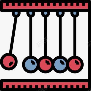 纽顿摇篮38学校线性颜色图标图标