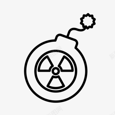 核炸弹危险图标图标