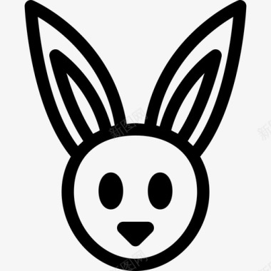 复活节兔子复活节29直系图标图标