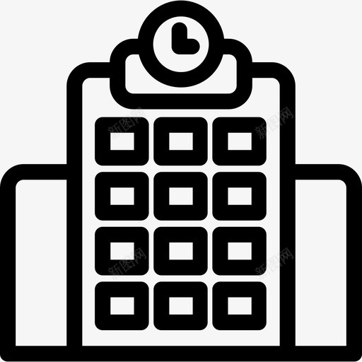 火车站46号楼直线图标svg_新图网 https://ixintu.com 46号楼 火车站 直线