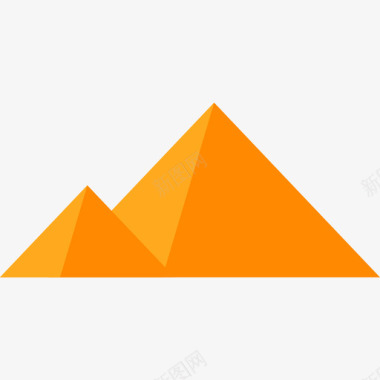 金字塔地理位置13平坦图标图标