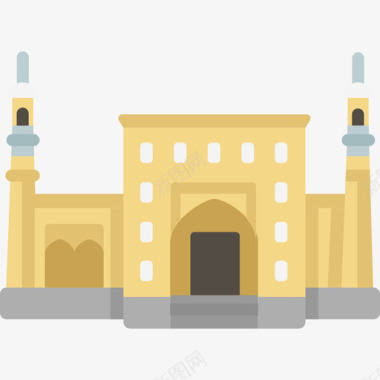 伊卡清真寺纪念碑13号平房图标图标