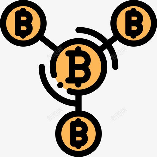 比特币比特币10线性颜色图标svg_新图网 https://ixintu.com 比特币 比特币10 线性颜色