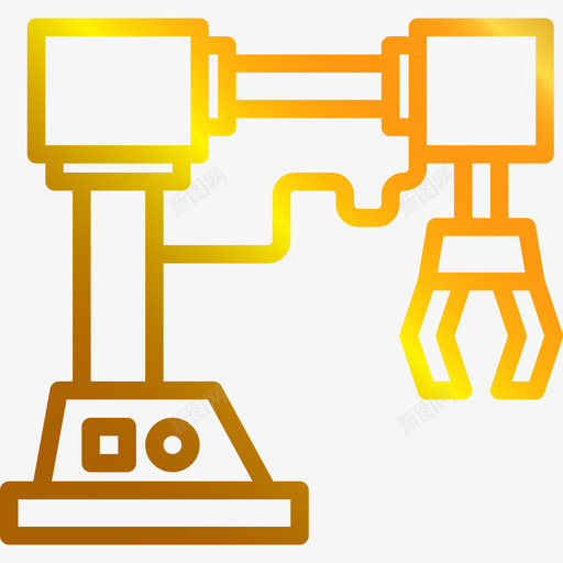 机械臂复古小工具3线性梯度图标svg_新图网 https://ixintu.com 复古小工具3 机械臂 线性梯度